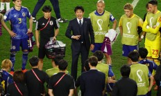 日本队在欧预赛比赛中战胜冰岛队