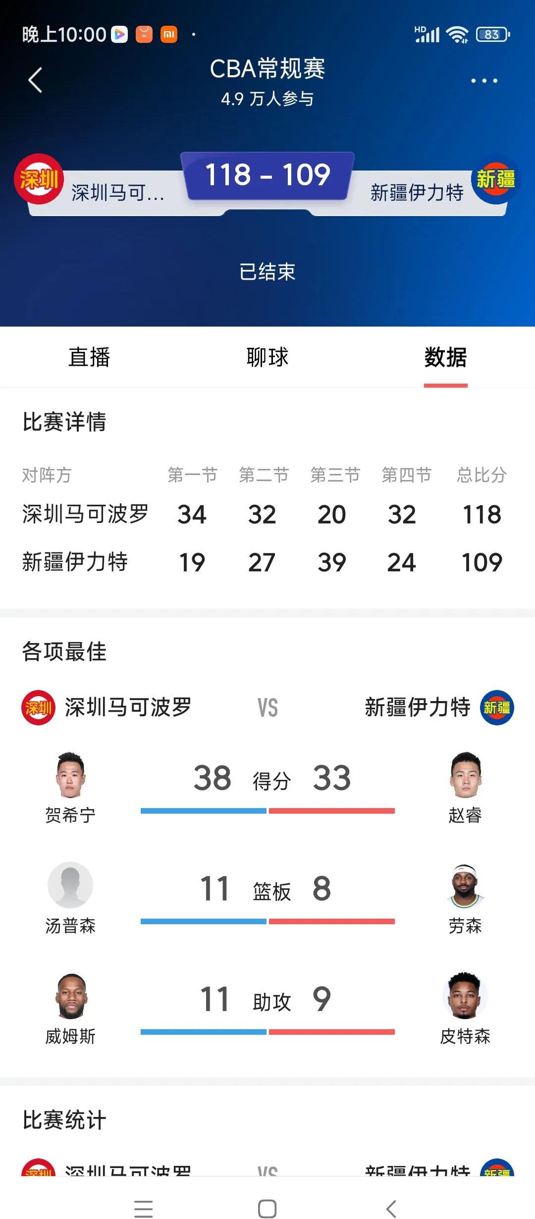 包含新疆队取得关键胜利，固定积分榜前列的词条